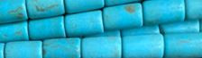 5x8mm Blue Turquoise Tube Beads 15.5" [v0980]