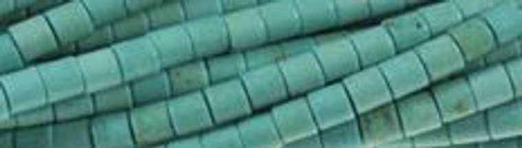 3x5mm Blue Turquoise Tube Beads t540b 15.5" [v0998n]