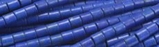 3x5mm Lapis Magnesite Tube Beads t540l 15.5" [v0998q]