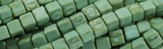 4x4mm Blue Turquoise Cube Beads t542b 15.5" [v1066]