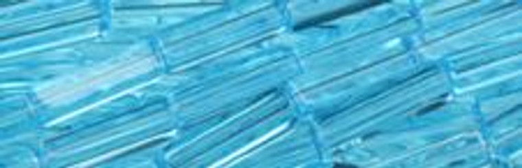 4x13mm Aquamarine synthetic Cube Beads u81a34 15.5" [v1075]