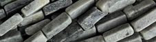 4x13mm Grey Calcite Cube Beads s653 15.5" [v1094]
