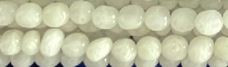 8x12mm White Jade Pebble Beads 15.5" [v1141]