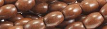 8x12mm Coffee Magnesite Rice Beads t523c 15.5" [v1259]