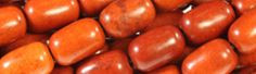 8x12mm Orange Magnesite Drum Beads t454h 15.5" [v1264]