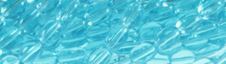 4x6mm Aquamarine synthetic Rice Beads u72a34 15.5" [v1290]