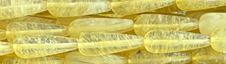 10x30mm Rulite Quartz synthetic Tear Beads 15.5" [v1330]