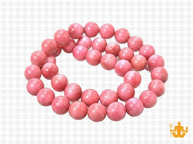 8mm Pink Rhodonite Round Beads 15.5" natural [8r15]