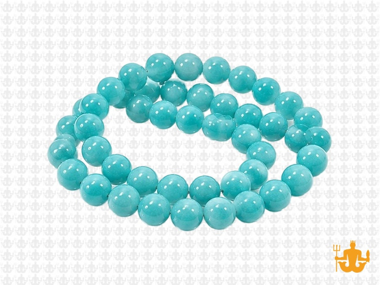8mm Amazonite Round Beads 15.5" dyed [8r19b]