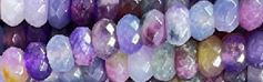 8mm Fluorite Faceted Rondelle Beads 15.5" [v1602]