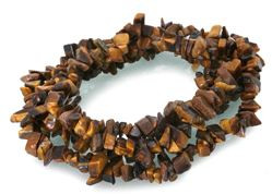 8-12mm Tiger Eye Chips c3d2 36" [v1801]