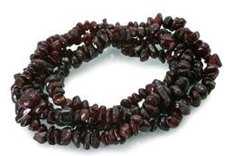 8-12mm Garnet Chips c3g1 36" [v1819]