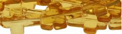 12x16mm Topaz synthetic Cross Beads u89a7 15.5" [v2025]