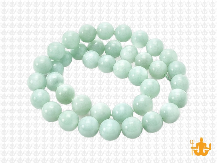 8mm Amazonite Round Beads 15.5" natural [8r34]