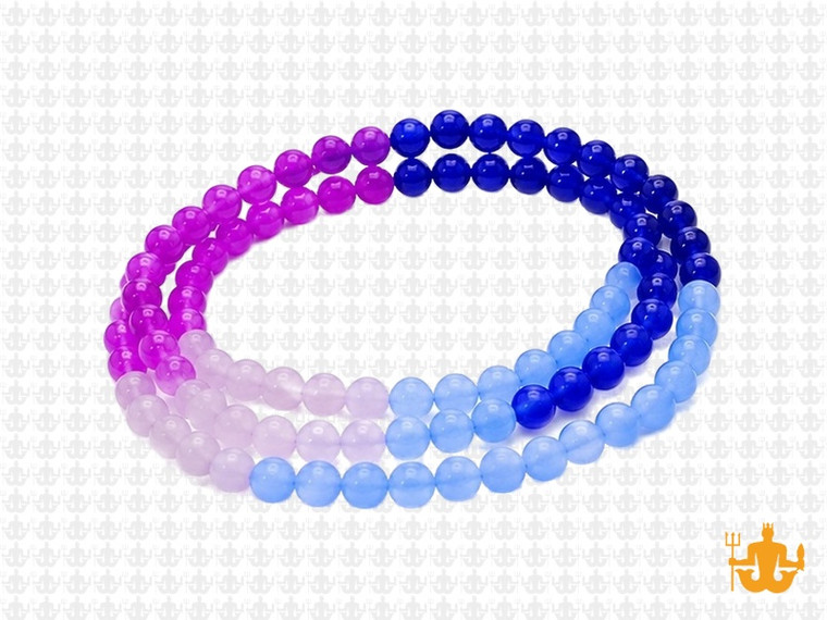 4mm  Multi-Colors Jade & Agate Beads 15.5" [4x53]