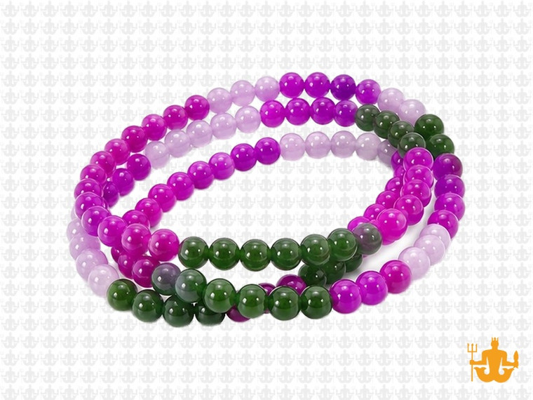 4mm  Multi-Colors Jade & Agate Beads 15.5" [4x60]