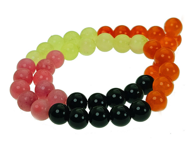 4mm  Multi-Colors Jade & Agate Beads 15.5" [4x70]