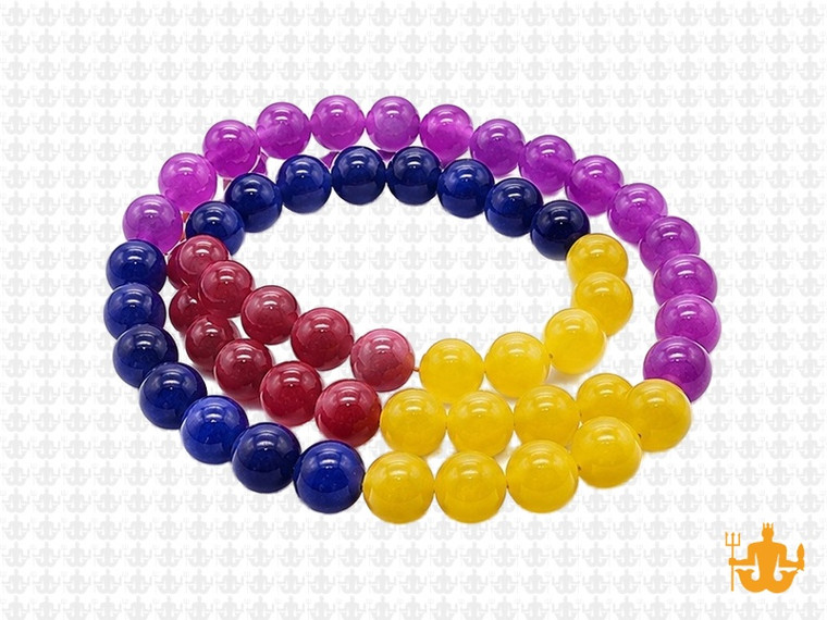 6mm  Multi-Colors Jade & Agate Beads 15.5" [6x62]