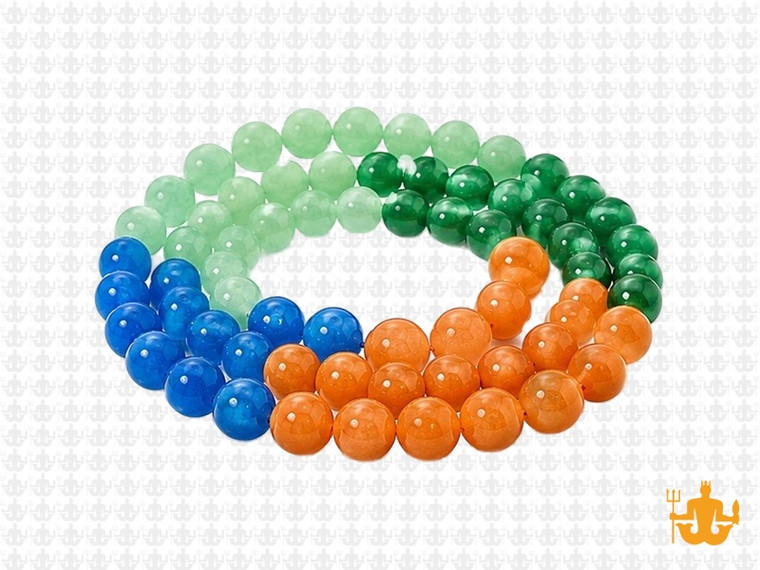 6mm  Multi-Colors Jade & Agate Beads 15.5" [6x75]
