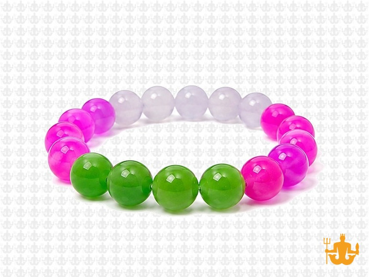 10mm Aventurine &  Jade Bracelet 7.5" [b4x66]