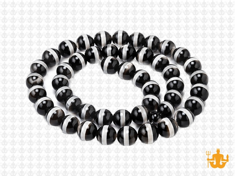 6mm Tibetan Dzi  Agate Round Beads 15.5" natural [6m72]
