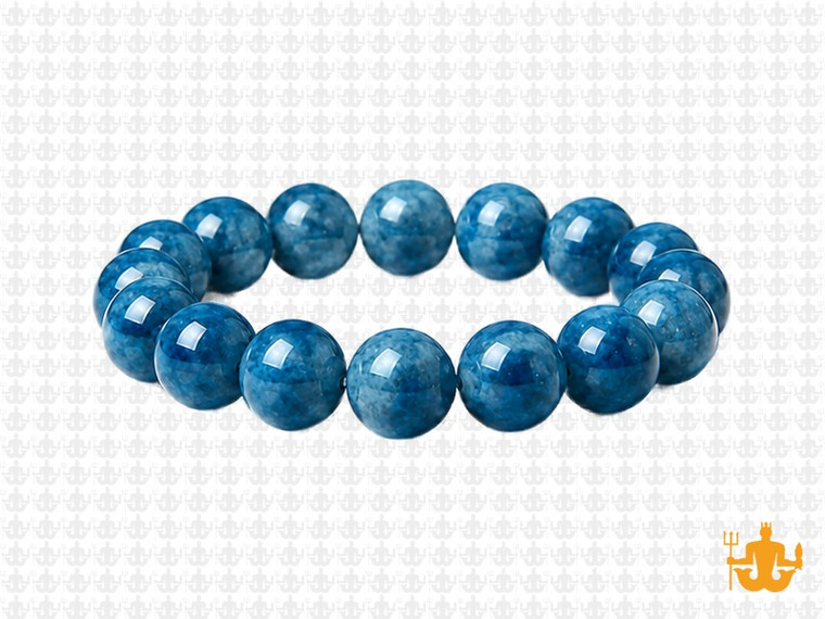 10mm Blue Apatite Bracelet 7.5", Natural [b4m8]