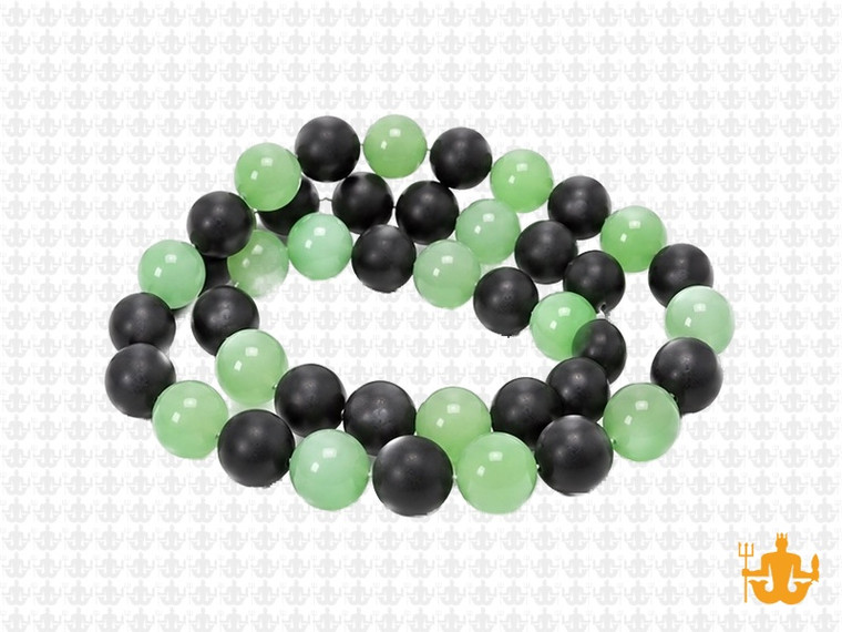 8mm Agate & Larimar Round Beads 15.5" synthetic [8x36]