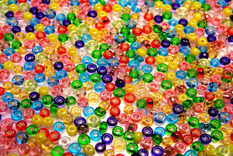 Seed bead 2mm 11/0 1000pcs, Mix Transparent Colors [g1z]