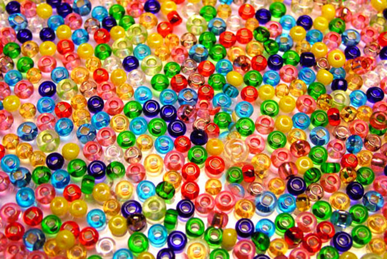 Seed bead 3mm 8/0 400pcs, Mix Transparent Colors [g2z]