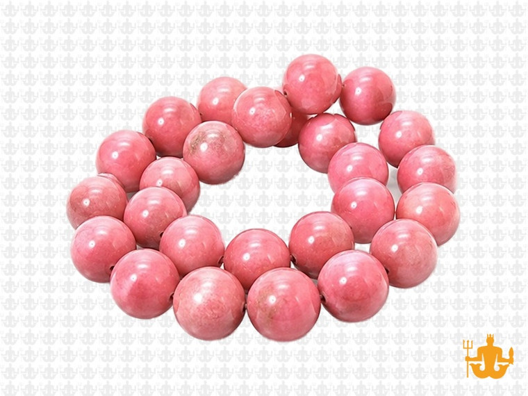 10mm Pink Rhodonite Round Beads 15.5" natural [10r15]