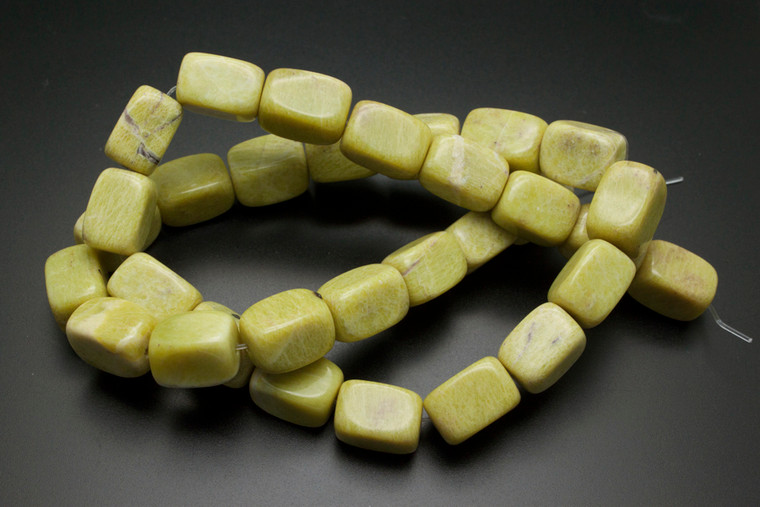 8x12mm Peridot Jasper Nugget Beads 15.5" natural [na4]