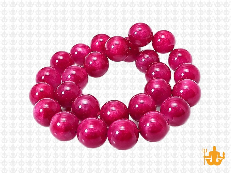 10mm Red Ice Quartz Round Beads 15.5" dyed [10r19r]