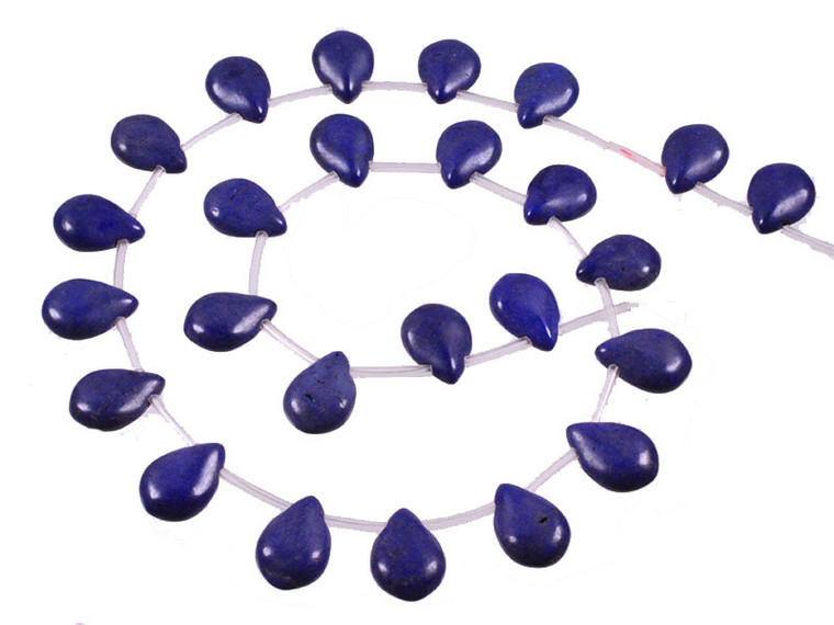 10x14mm Lapis Magnesite Pear Briolette Beads 25pcs 15.5" [t421l]