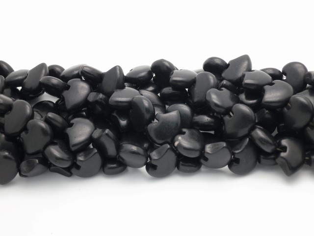 13x18mm Black Magnesite Zuni Bear Beads 15.5" [t477k]