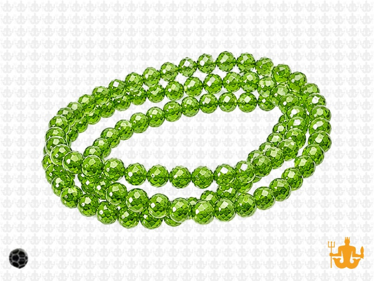 4x3mm Emerald Glass Faceted Rondelle about 15.5" [uc1a17]