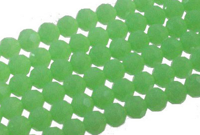 4mm Green Opal Quartz Faceted Round Beads 15.5" synthetic [uc6b3]