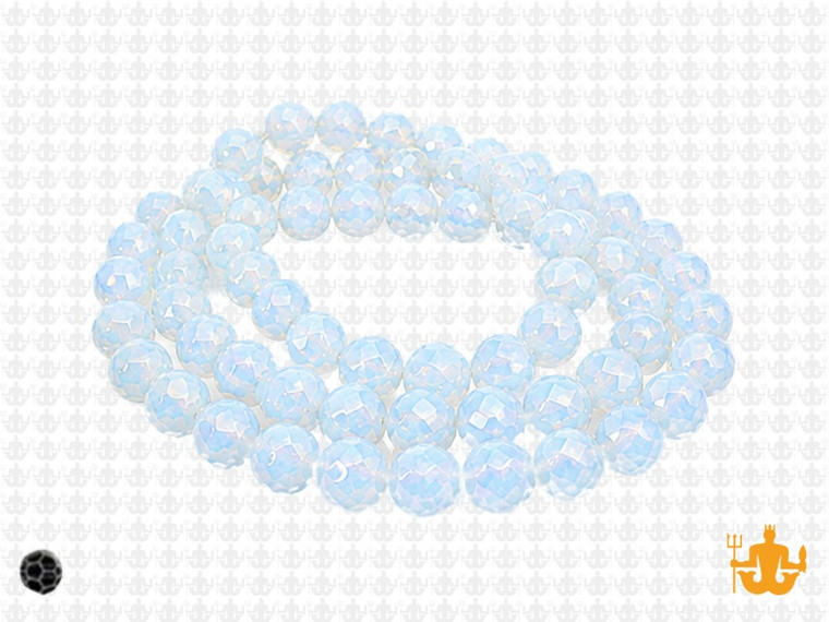 6mm Opalite Faceted Round about 15.5" [uc7a43]