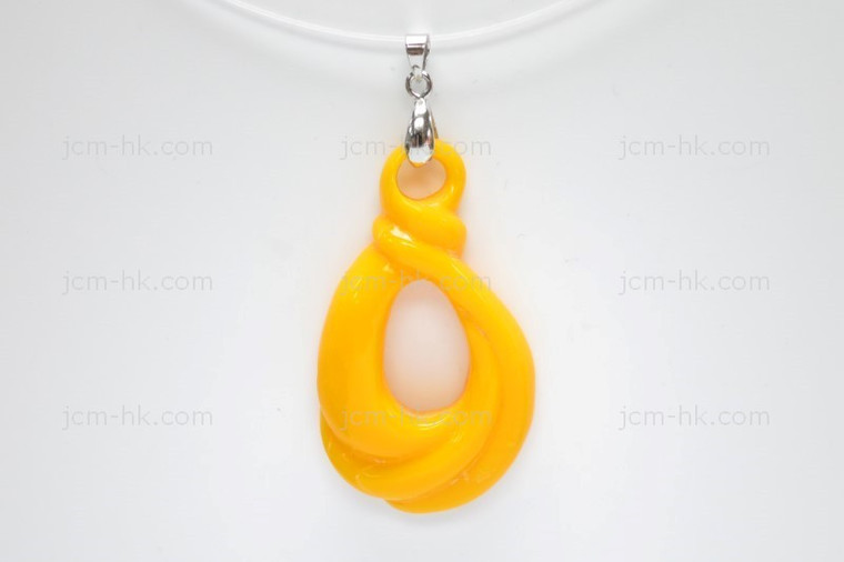 30X52mm Lucite Carved Designer Bead Pendant [z1161]