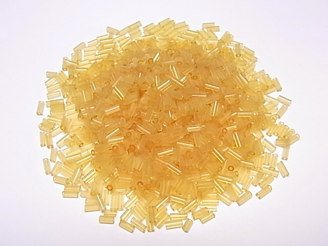 Bugle Bead 1.5x4mm 450pcss, Light Topaz [g12d]