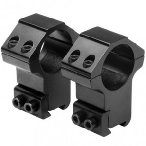 NCSTAR, 3/8" Dovetail Rings, Supports 1" Scope Tubes , Black, 2 Piece, Fits on 3/8" Dovetail Rails