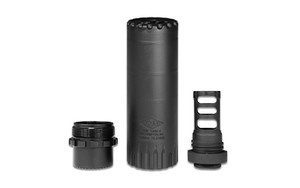 Yankee Hill Machine Co, Turbo K-RB, Suppressor, 556NATO, 1/2"-28 Muzzle Break, Steel, Black