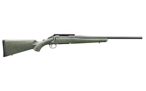 Glenfield, Model A, Bolt Action Rifle, 308 Winchester, 20" Barrel, 1:10 Twist, Threaded 5/8X24, Matte Finish, Black, Synthetic Moss Green Splatter Stock, 4 Rounds, 1 Magazine