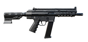 GSG-9 9mm Luger 33+1 7.90" Black Threaded Barrel, Black Aluminum Receiver w/Picatinny Rail, M-LOK Handguard, Black Pistol Brace, Black Polymer Grip, Ambidextrous