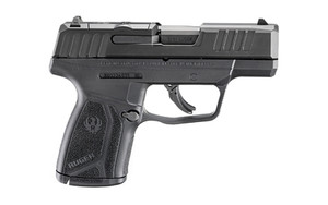 Ruger, MAX-9, Striker Fired, Semi-automatic, Polymer Frame Pistol, Sub-Compact, 9MM, 3.2" Barrel, Black Oxide Finish, Adjustable Sights, Optics Ready, Thumb Safety, 10 Rounds, 1 Magazines