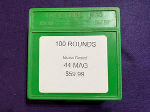 Surplus - .44 Magnum 100 Rounds Brass Cased in MTM Case
