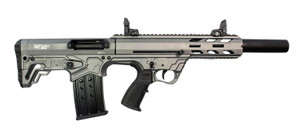 Gforce Arms 12 Gauge Semi-Auto 3" 5+1 18.50" Black Threaded Barrel, Tactical Gray Cerakote Aluminum Receiver w/Picatinny Rail, Gray Bullpup Polymer Stock, Polymer Grip