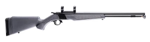 CVA PR2119M Wolf 50 Cal 24" Blued Steel Barrel & Steel Receiver w/Picatinny Rail, Fixed Stealth Gray Synthetic Stock