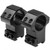 NCSTAR, 3/8" Dovetail Rings, Supports 1" Scope Tubes , Black, 2 Piece, Fits on 3/8" Dovetail Rails