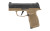 Sig Sauer, P365X, Striker Fired, Semi-automatic, Polymer Frame Pistol, Sub-Compact, 9MM, 3.1" Barrel, Nitron Finish, Black Slide, Coyote Frame, XRAY3 Day/Night Sights, 2 Magazines, 12 Rounds