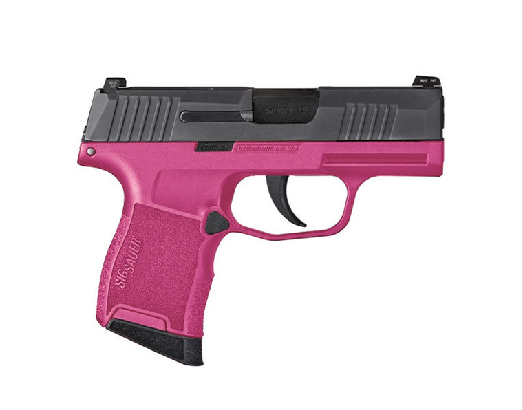 SIG SAUER P365 HGA 9MM 3.1IN BBL SF XRAY3 NS MOD CERAKOTE SIG PINK POLY GRIP 2-10RD MAGS